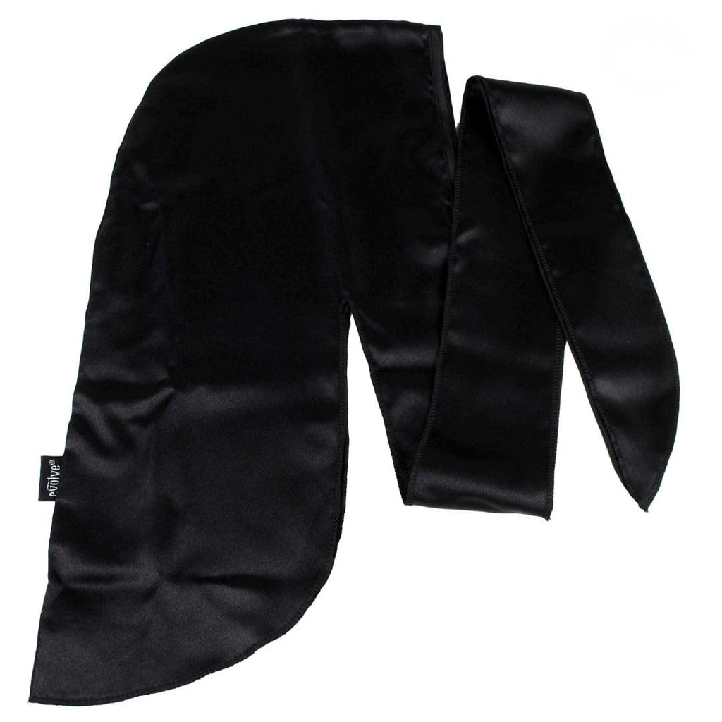 Evolve Satin Wrap Scarf, Black