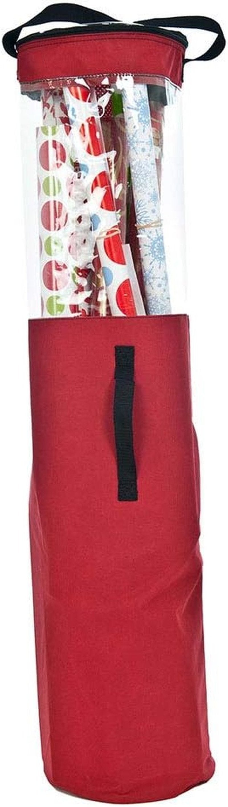 Gift Wrapping Paper Storage Containers - Holds 12 Rolls (40-Inch) | Clear Window for Easy Access