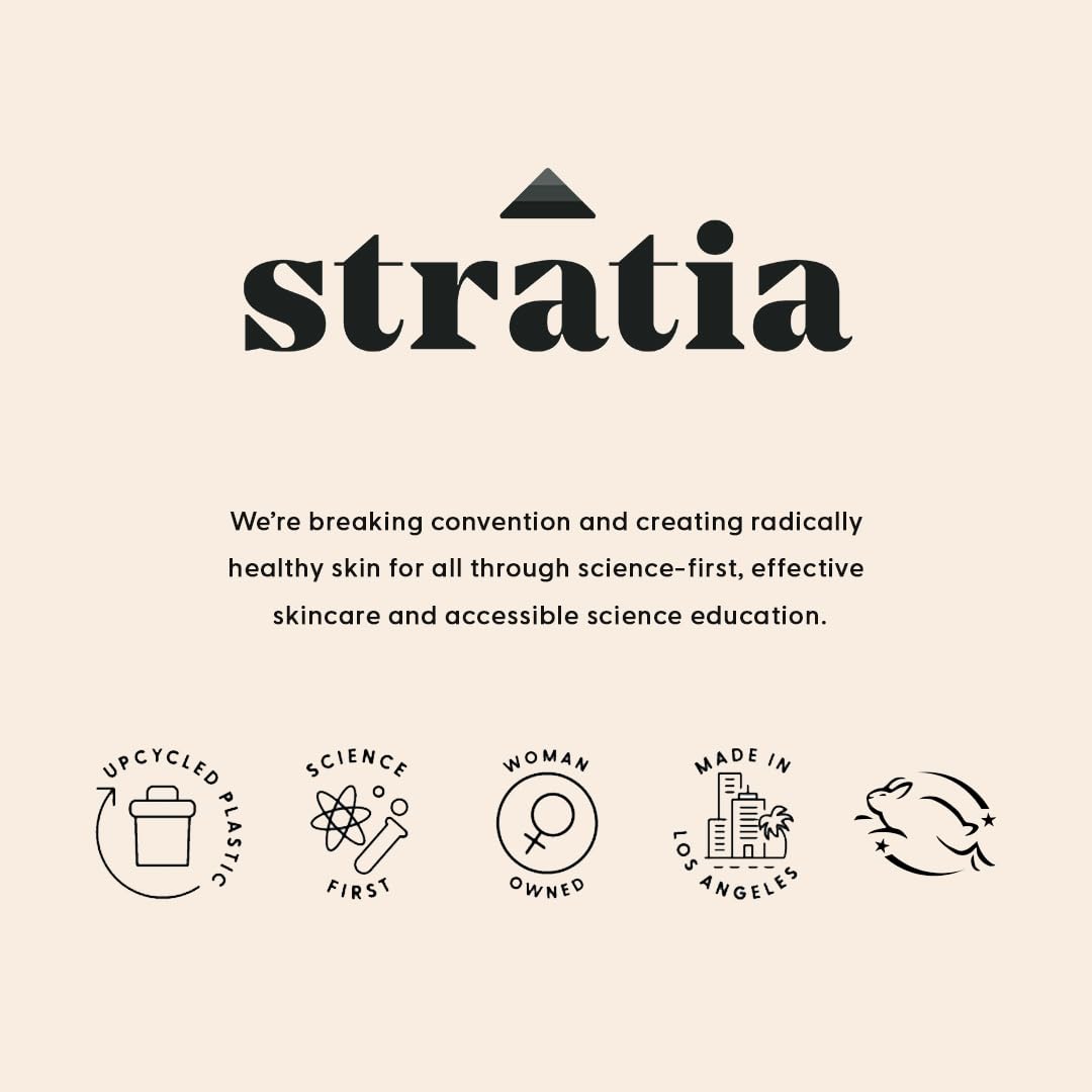 Stratia Lipid Gold Skin-Strengthening Ceramide Moisturizer with Niacinamide, Hydrates & Soothes All Skin Types, 1.7 Fl Oz