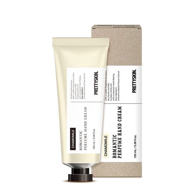 PRETTYSKIN Romantic Perfume Hand Cream for Dry Hands – Lightweight, Non-Sticky Formula, Quick-Absorbing Moisture, Soft Finish with Subtle Scent – 3.38 fl.oz (Chamomile)