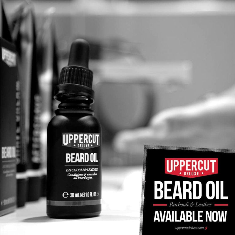Uppercut Deluxe Beard Oil - Lightweight Non-Greasy Conditioner with Argan & Jojoba Oils | Softens & Nourishes, 1 fl oz