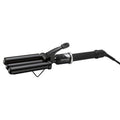 BabylissPRO Triple Barrel Waver - Porcelain Ceramic Hair Styling Tool | Sleek Black Finish