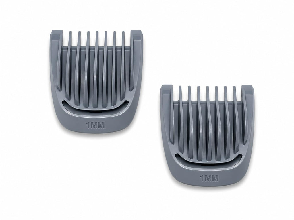 Trimmer (2) Replacement 1mm Beard Hair Guard Comb Set for Philips Norelco