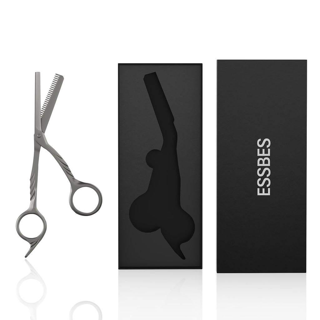 ESSBES Beard Scissors with comb small mustache trimming eyebrow grooming kit