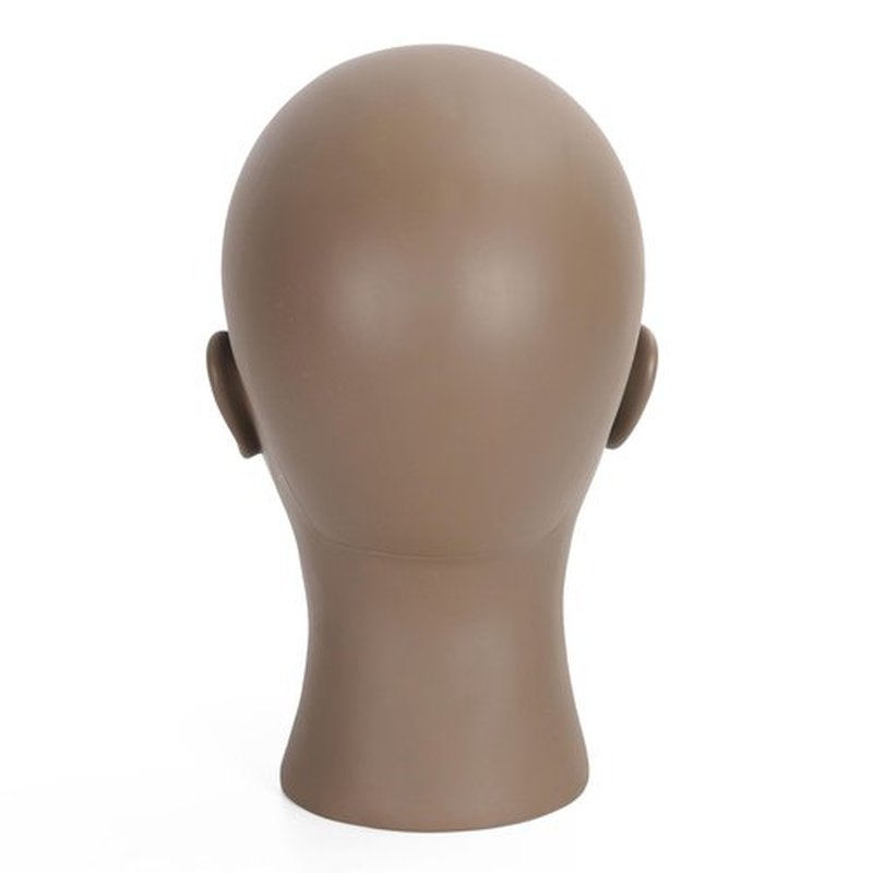 TKIMHEQ Bald Female Mannequin Head Makeup Training Head Wig Head Professional Cosmetology for Wig Making and Display Hat Helmet Glasses Display Head Model with Free Clamp Stand