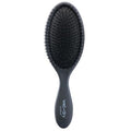 CALA Wet-N-Dry Detangling Hair Brush - Soft Flexible Bristles for Smooth, Frizz-Free Hair | Black