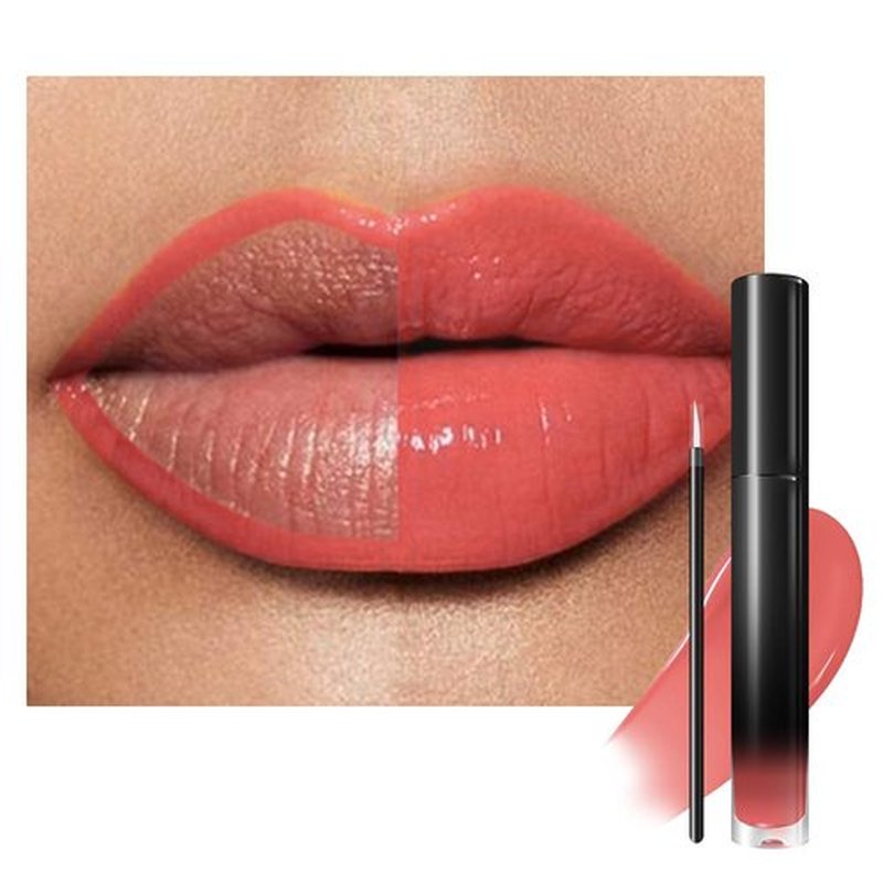 Evpct Coral Nude Pink Liquid Lip Color - Highly Pigmented, Waterproof Longwear Lipstick with Liner Brush | 20#