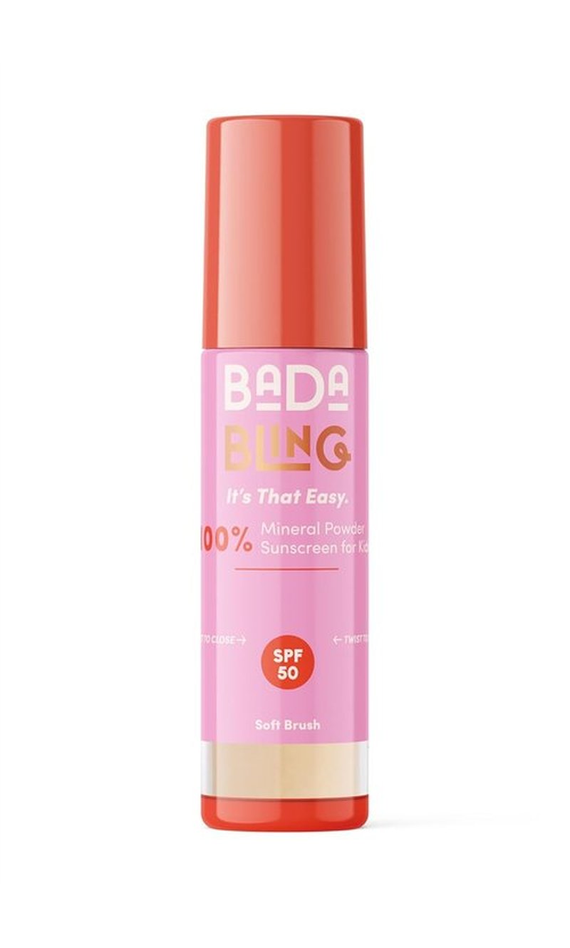 Bada Boom Bada Bling Shimmer Mineral Sunscreen Powder - SPF 50 Translucent Sparkle Brush-On