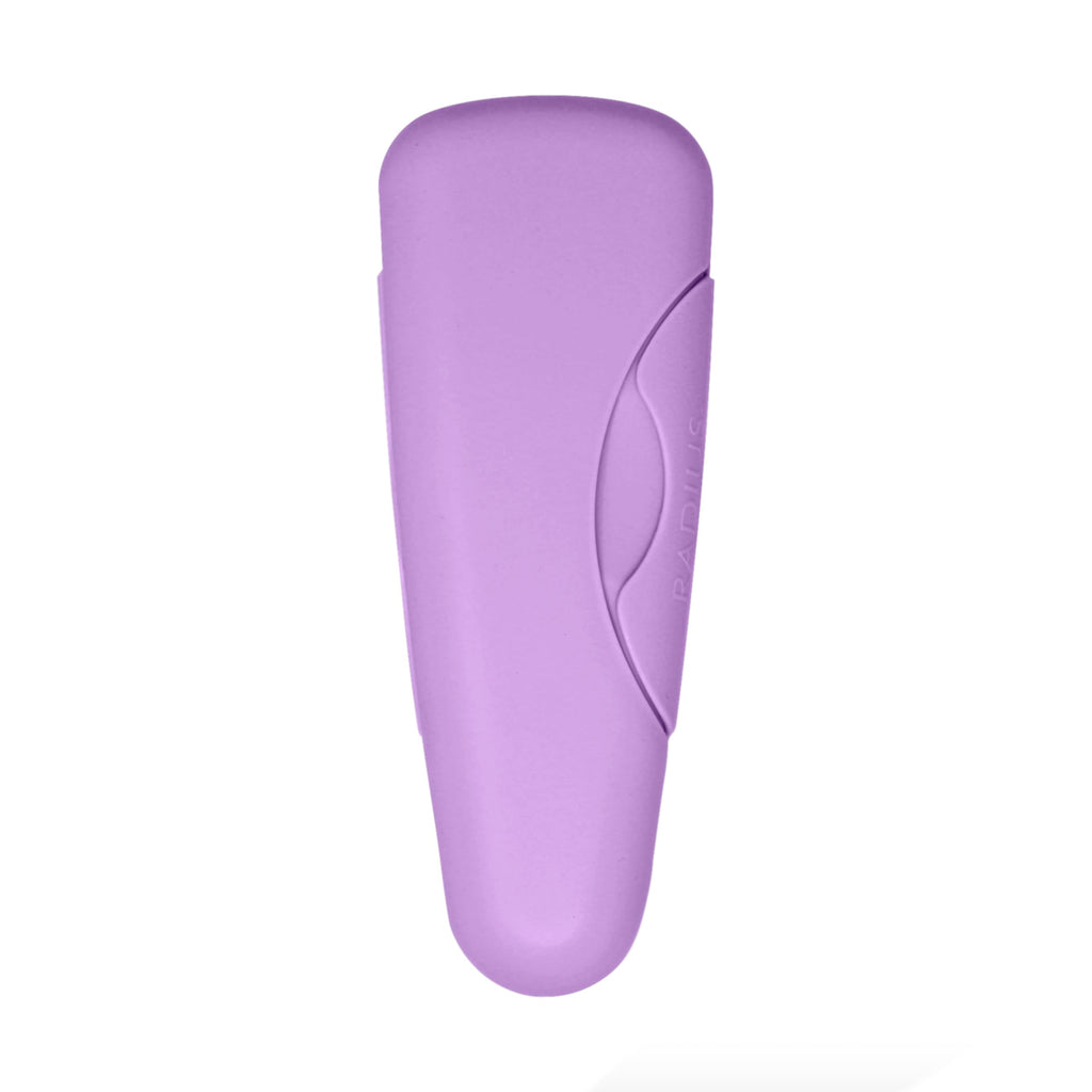 RADIUS Razor Travel Case, BPA-Free Recycled Plastic, Portable for Bathroom, School, Home, Camping - Lavender