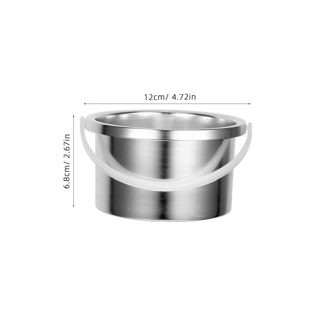 Healeved Wax Warmer Replacement Pot Aluminum Inner Pot for Hair Removal Wax Melting 4.72 X 4.72 X 2.48 in Replacement Accessory Easy to Clean