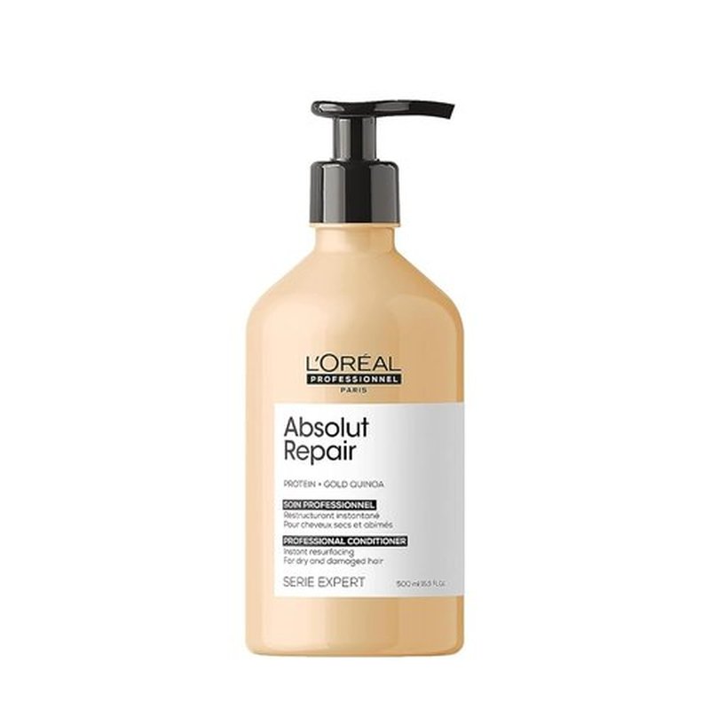 L'Oréal Professionnel Paris Absolut Repair Conditioner - Nourishing Treatment for Dry, Damaged Hair | Repairs & Adds Shine