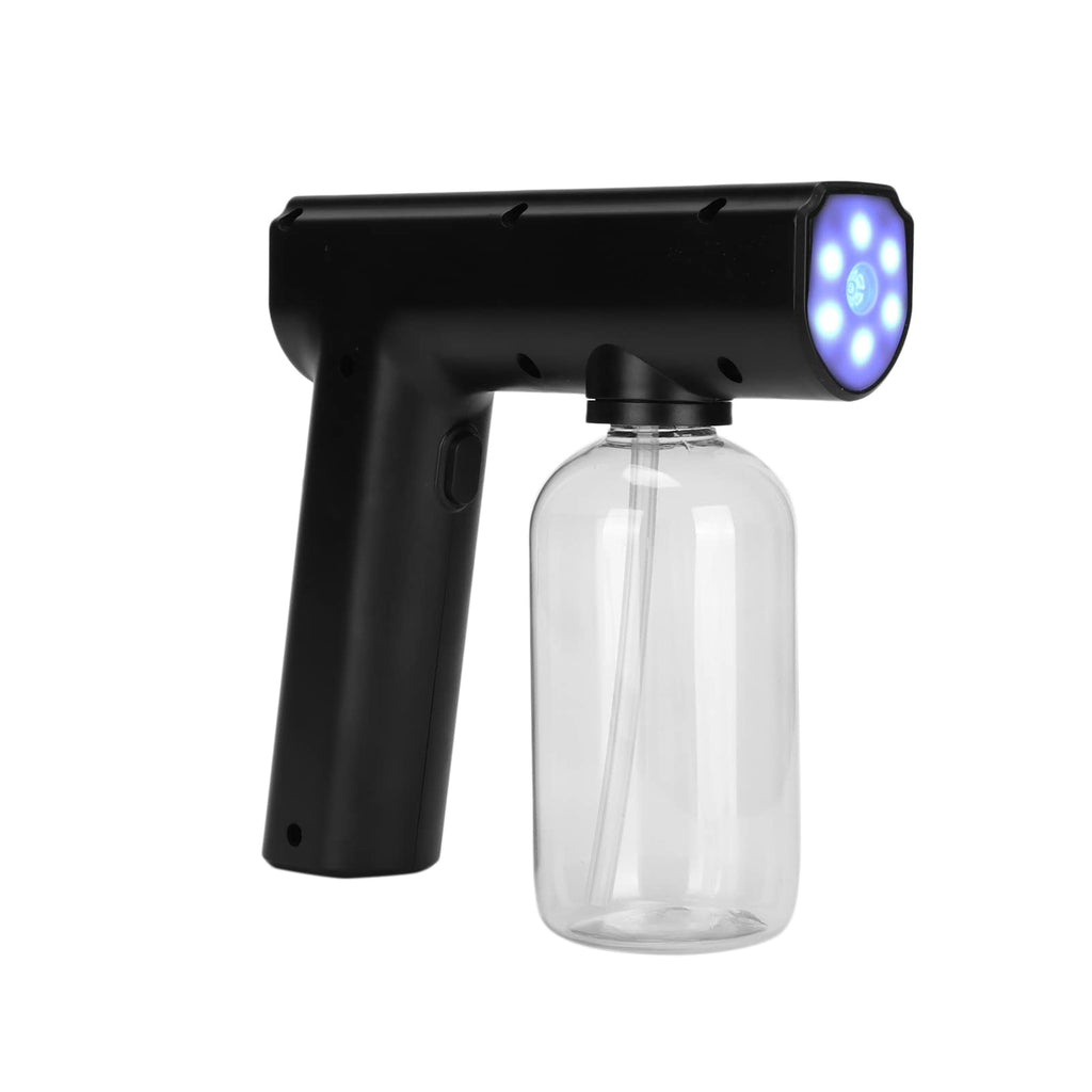 Portable Electric Mist Sprayer Gun - Multifunctional Nano Fogger for Cleaning & Hydration (Black)