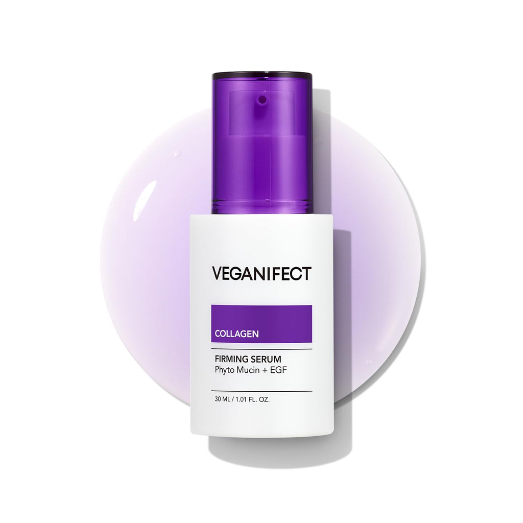 VEGANIFECT NMN Collagen Serum | Elasticity & Firm-Looking Booster with Peptides & Centella Asiatica & Hyaluronic Acid | Skin Resilience & Fine Line Care | Korean Skincare, 1.01 fl.oz