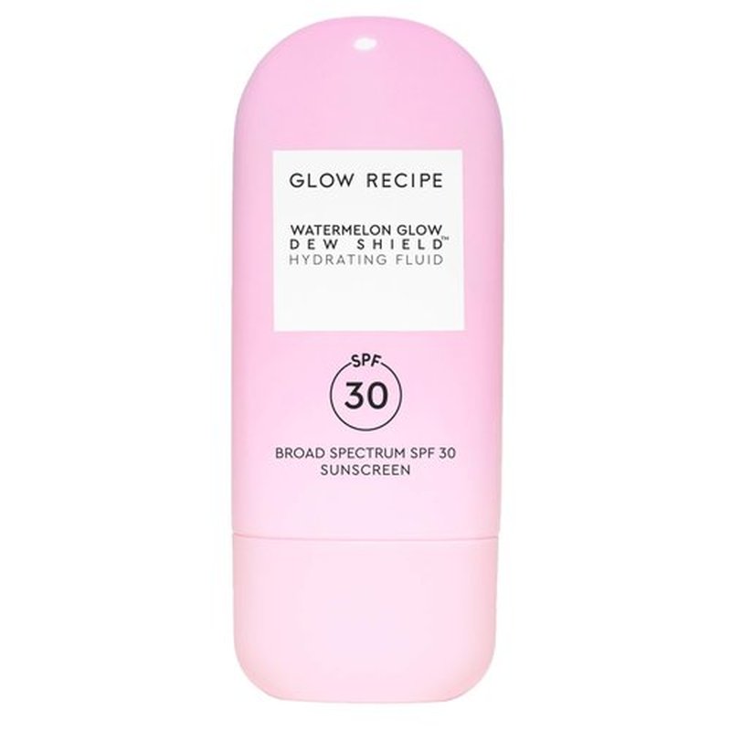 Glow Recipe Dew Shield Korean Face Sunscreen SPF 30 - Hydrating Moisturizer & Dewy, Lightweight Sunscreen - Formulated with Broad Spectrum UV Protection with No White Cast or Pilling (15ml)