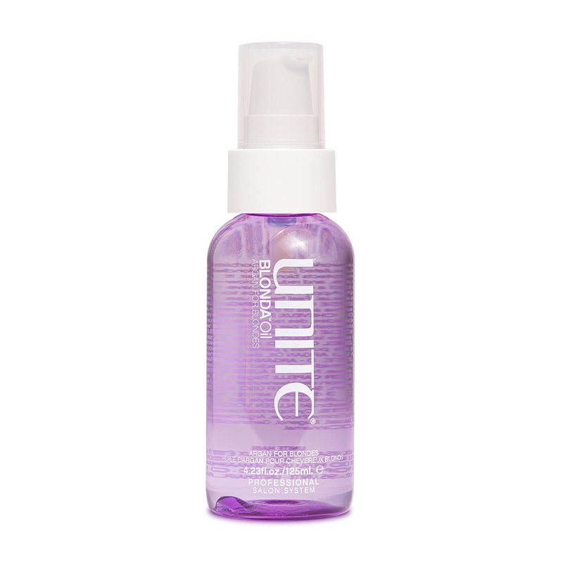 UNITE Hair Blonda Oil - Argan Infused Oil for Blonde, Gray & Highlighted Hair - 4.23 Fl Oz | UV & Thermal Protection
