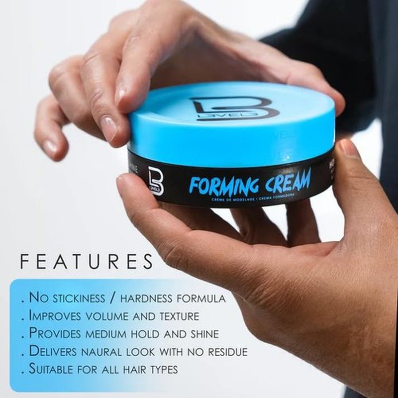 L3 Level 3 Forming Cream - Natural Look Hairstyle - Improves Volume - No Stickiness