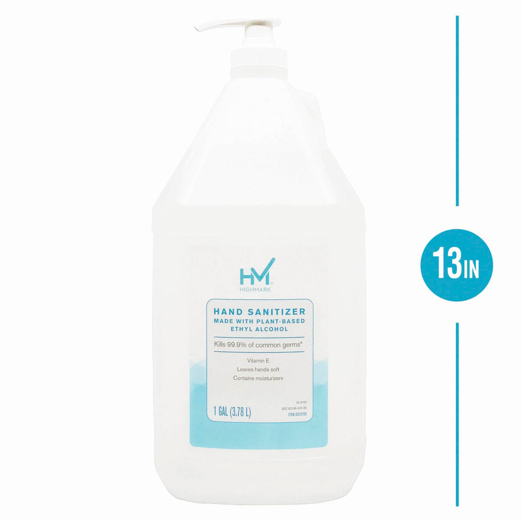 Highmark® Original Hand Sanitizer, Fresh Scent, 1 Gallon, Clear, Case Of 4 Gallons