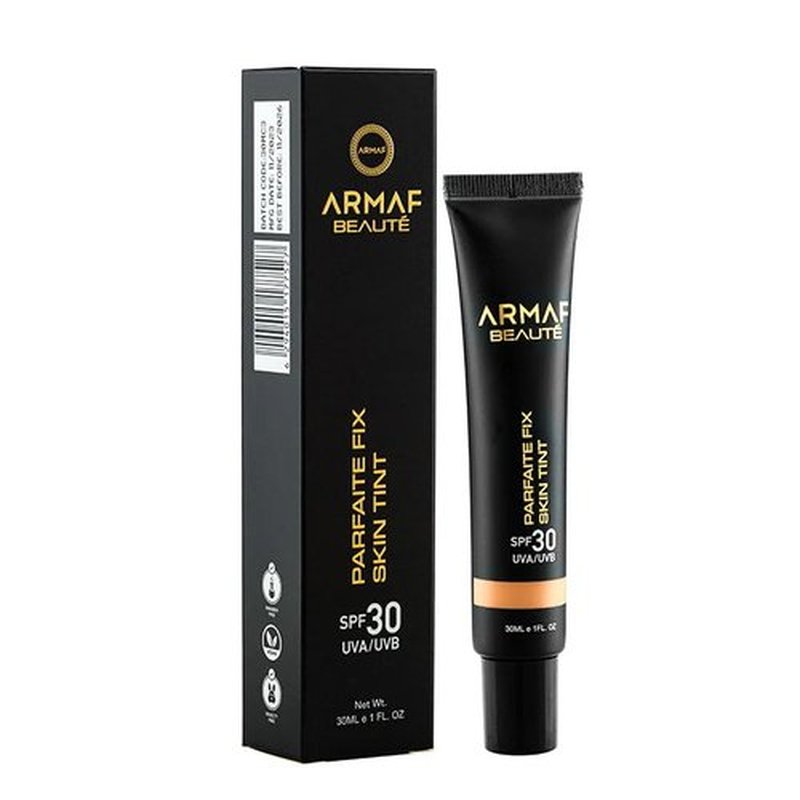 Armaf Beauté Parfaite Fix - Tinted Sunscreen with SPF 30 | Semi-Matte Finish | 30 ml/1 fl. oz, Fair
