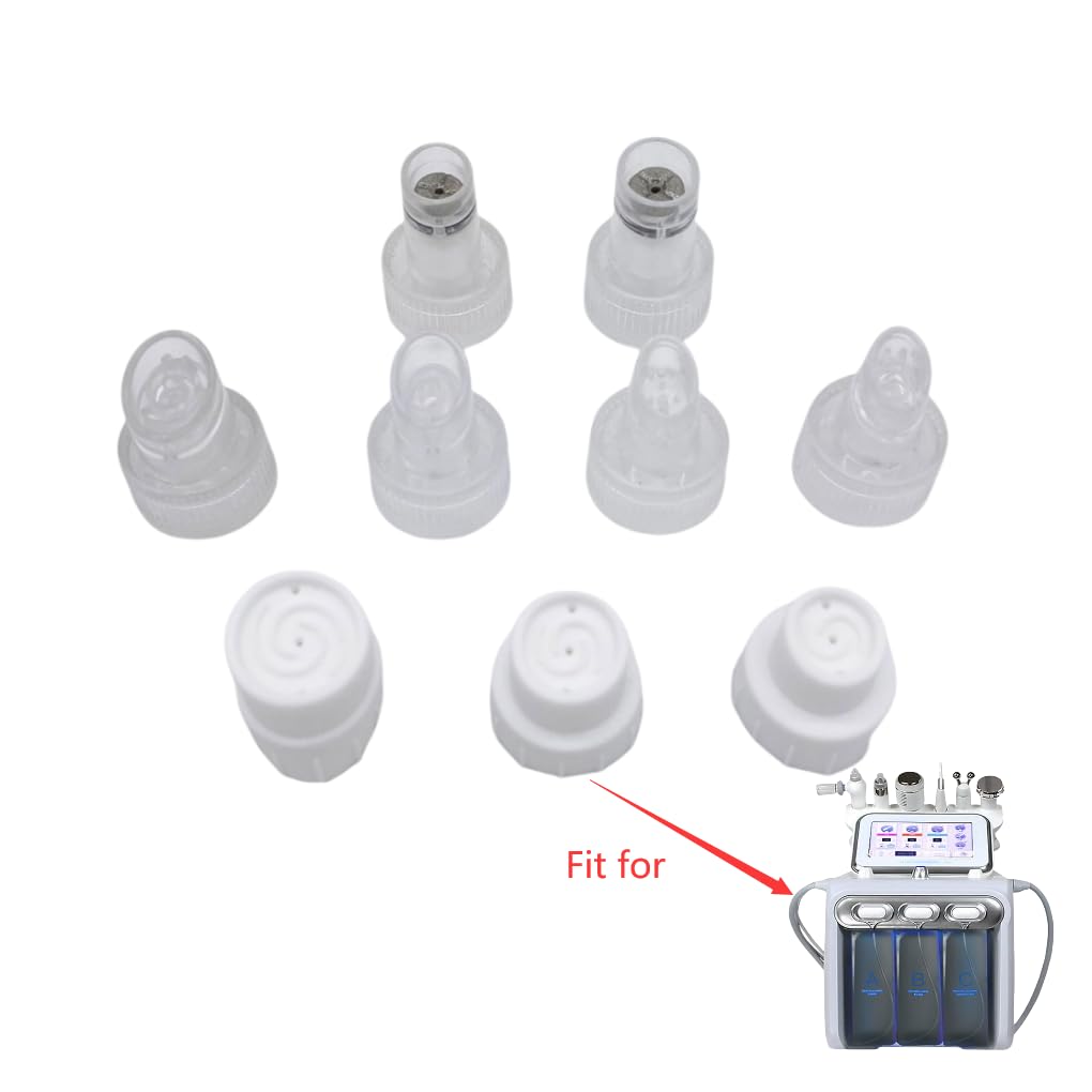9 Tips For Hydro Dermabrasion Aqua Peel Water Scrub Tips Heads Water Peeling Facial Care Skin Cleaning Tool Spare Parts