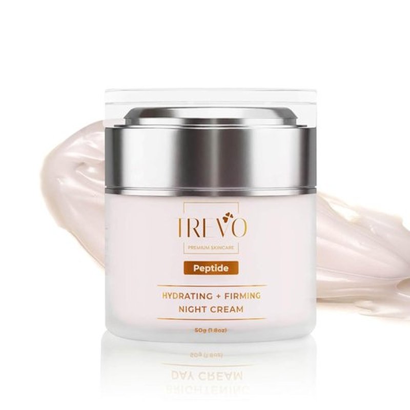 Trevo Peptide Hydrating Night Cream | Advanced Anti-Aging Face Moisturizer with Retinol & Vitamin B3 - 50g/1.8oz