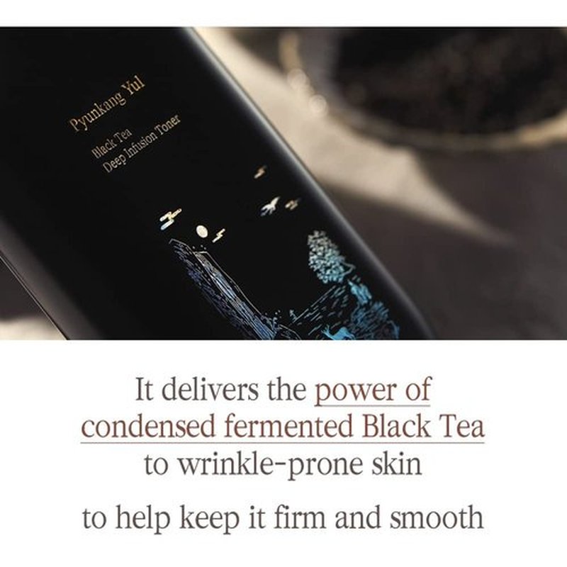 Pyunkang Yul PKY Black Tea Deep Infusion Toner for Anti-Aging, Rich Moisture Toner for Fine Line Care & Firmer Facial Skin, Zero-Irritation, Korean Skincare (4.39 Fl. Oz, 130ml)