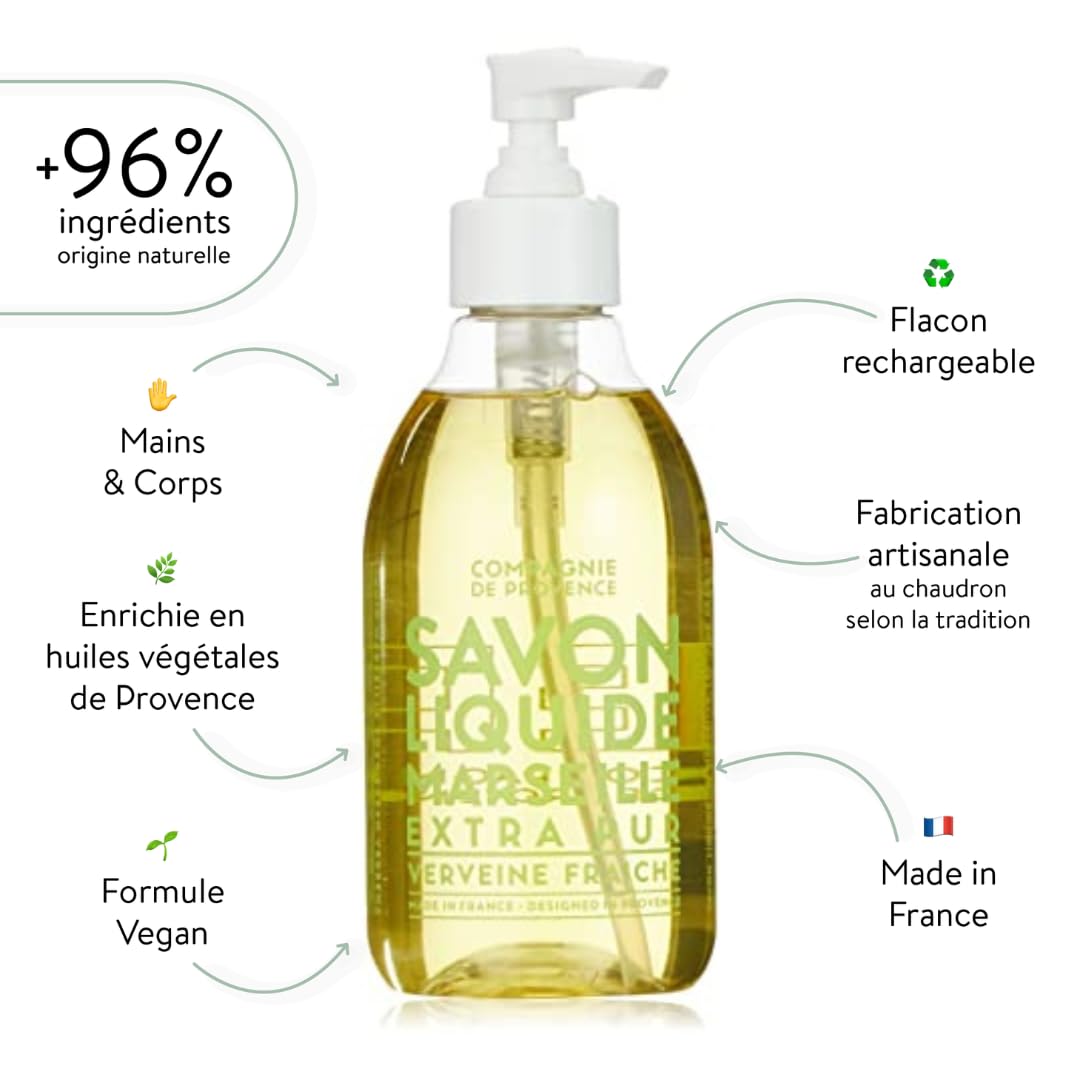 Compagnie de Provence Savon de Marseille Liquid Soap - Glass Bottle
