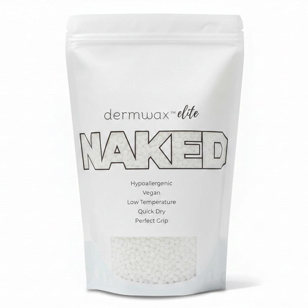 Dermwax Elite Naked Clear Hard Wax Beads, Crystal Clear Gel Formula