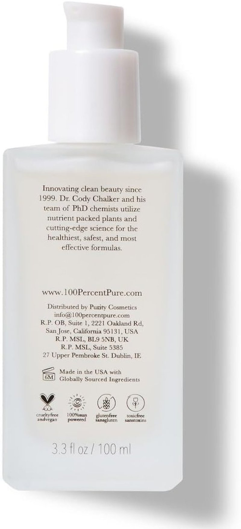 100% PURE Hydrating Toner - Organic Witch Hazel & Sea Kelp with Hyaluronic Acid | Anti-Aging, 4 Fl Oz