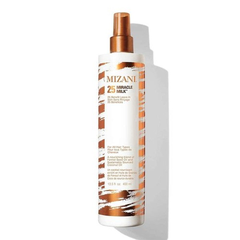 Mizani 25 Benefit Miracle Milk - Leave-In Conditioner for Curly Hair | Coconut Oil, Anti-Frizz, Paraben-Free