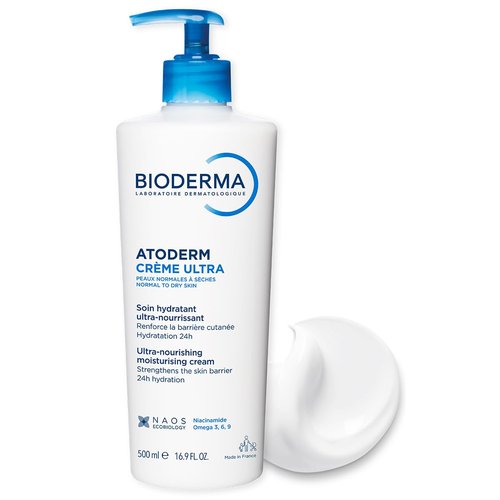 Bioderma Atoderm Ultra Cream - Hydrating Body Moisturizer for Normal to Dry Sensitive Skin