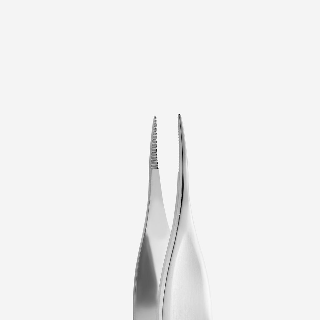 Staleks PRO Podology Splinter Tweezers PODO 10 – Stainless Steel Precision Tweezers for Ingrown Nails & Podiatry