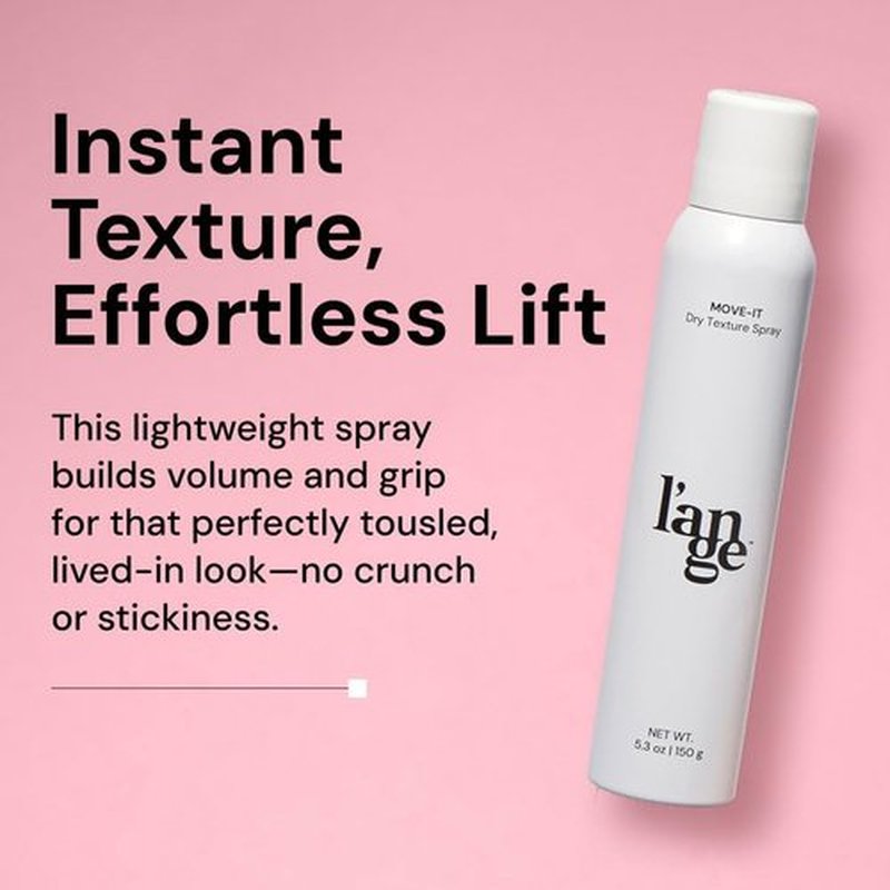 L'ANGE HAIR Move-It Super Dry Texture Spray - Refreshes Hair & Absorbs Oil | Lightweight Volume Boost