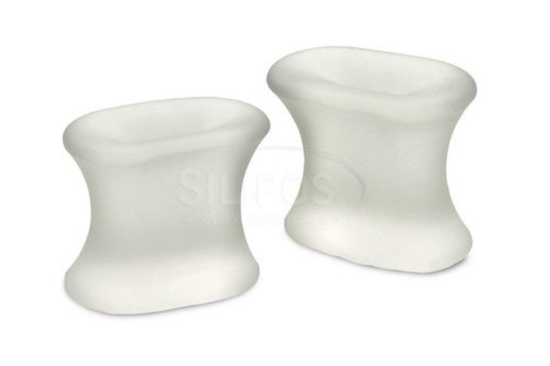 Silipos Gel Toe Spreader for Relieving Pain Due to Bunions, Overlapping Toes, Toe Drift, and Calluses, Item 11505, Size Small, 4 per Polybag