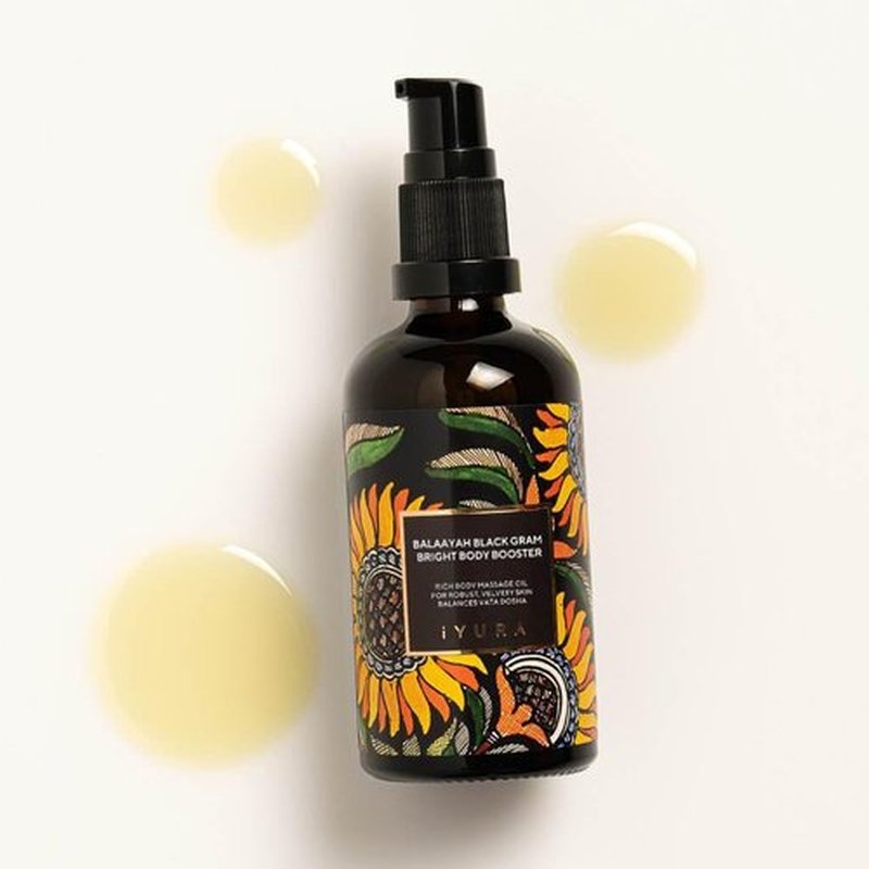 iYURA Balaayah Black Gram Body Booster Oil - Ayurvedic Moisturizing & Fast-Absorbing Formula | 3.38 fl oz