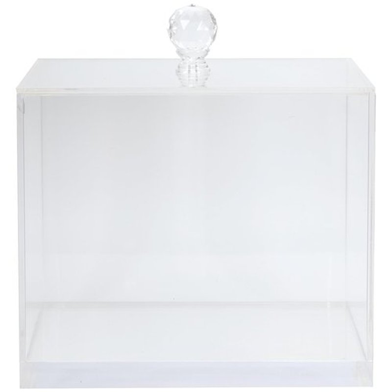 ForPro Premium Pure & Simple XL Facial Towel Acrylic Holder, Holds 50 Pure & Simple XL Facial Towels, Disposable Makeup Remover Dry Wipe Holder