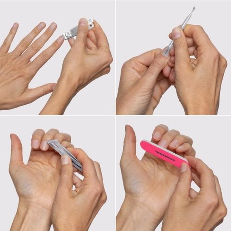 Tweezerman Mini Neon Nail Rescue Kit - Essential Nail Care Tools for Perfectly Groomed Nails