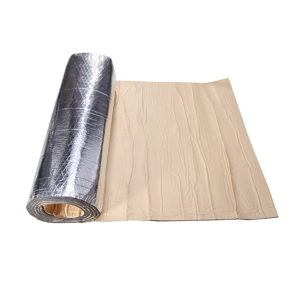 DREAMIZER 393mil(10mm) 21sqft Car Heat Sound Deadening Insulation Mat Automotive Sound Deadener Noise Insulation and Vibration Dampening Material for Auto Hood Engine Roof Door and Trunk with Roller