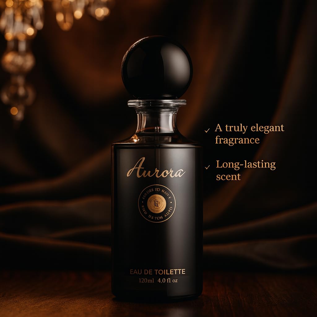 Men's Cologne, Long-Lasting Eau de Toilette for Men, Fragrance with Orange, Pink Pepper, Amber, Patchouli, Sandalwood Notes, 120ml/4.0 fl oz