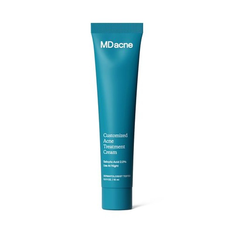 MDacne Salicylic Acid 2.0% - Acne Treatment Cream, Facial Exfoliant Unclog Pores, Prevents Blemishes, Blackheads, Wrinkles & Fine Lines, Reduce Irritation for Sensitive Acne-Prone Skin (1 Pack)