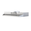 FIREGAS Under Cabinet Range Hood 30 inch, 300 CFM Ducted/Ductless Convertible, 2-Speed Exhaust Fan with LED Light & Rocker Control, Stainless Steel Kitchen Vent Hood