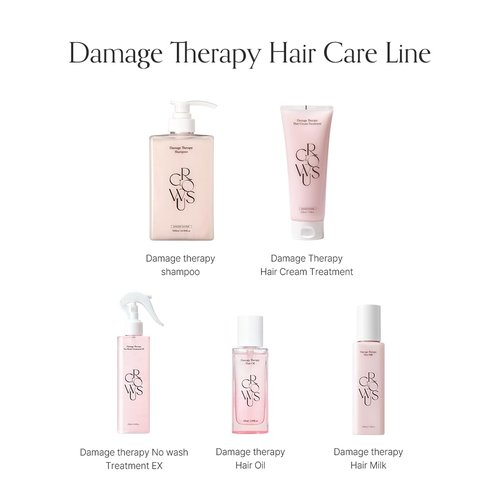 GROWUS Damage Therapy Hair Milk (5.41 fl oz) | Leave-In Hair Essence Lotion for Dry Frizzy Hair | Hydrating & Non-Greasy Volume Support K-Beauty