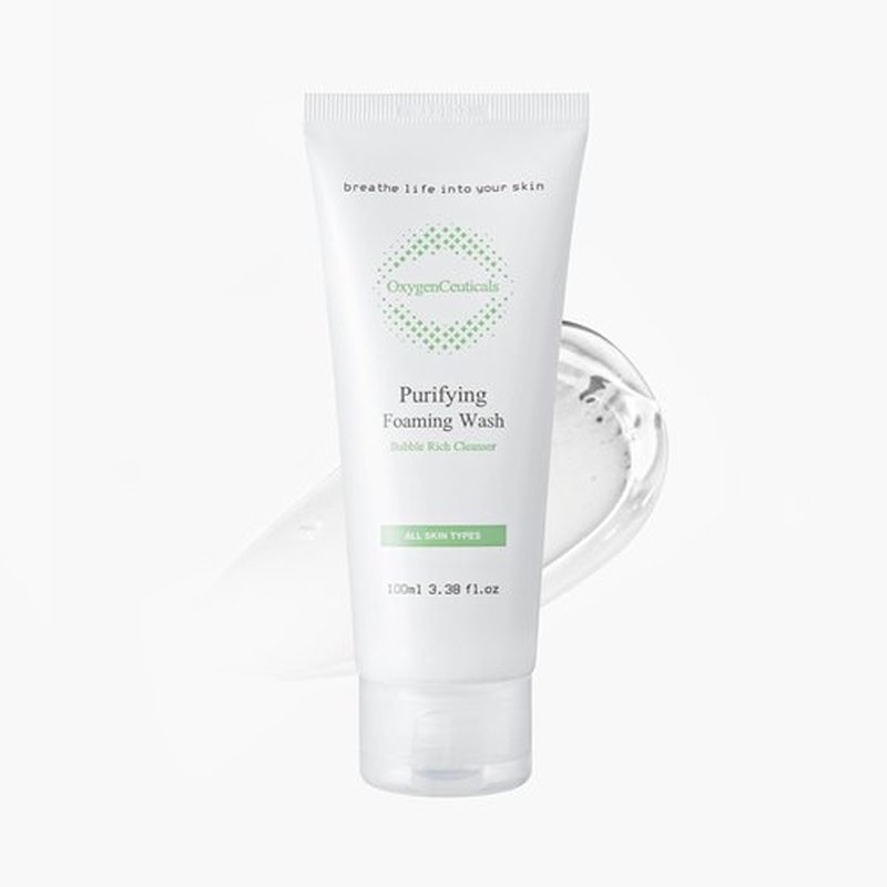 OxygenCeuticals Purifying Foaming Wash - Mild pH 5.0 Gel Cleanser with Botanical Extracts | 3.38 fl. oz (100ml)