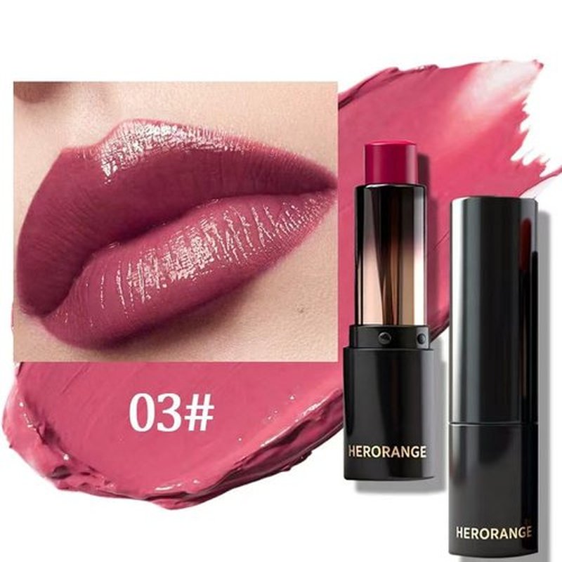Skiennix 6-Piece Glossy Lipstick Set - Low-Saturation Colors with Long-Lasting Shine Finish