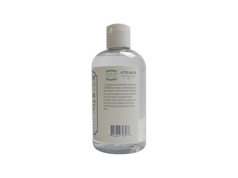 OAK & SAGE Homeopathic After Shave - Unscented, 100% Herbal Formula - 8oz, Alcohol & Chemical Free
