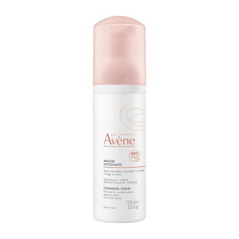 Avène Cleansing Foam - Gentle Face Wash for All Skin Types | 5.07 oz