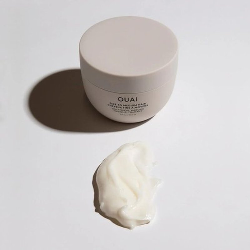 OUAI Fine to Medium Hair Treatment Masque - Mask for Hair Repair, Hydration and Shine - With Shea Butter, Keratin and Panthenol - Paraben, Phthalate and Sulfate Free (3.4 Oz)