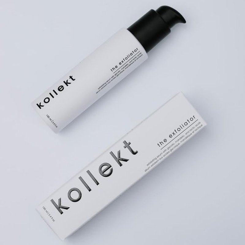 Kollekt Mandelic Acid Anti-Aging Serum for Wrinkles & Fine Lines, Gentle Facial Exfoliator for Large Pores, Dark Spots, Blackheads – with Lactic & Glycolic Acid | Gentle Daily Exfoliation + Hydration