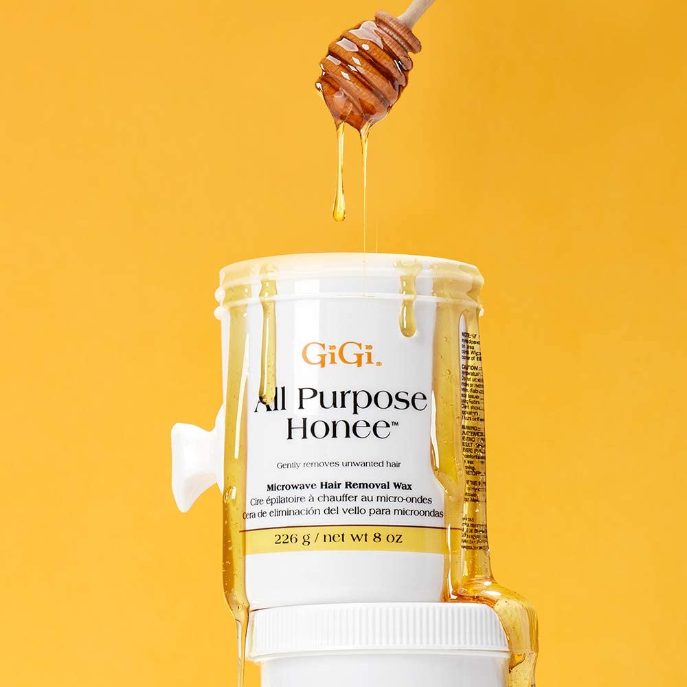 GiGi All Purpose Honee Soft Wax for Hair Removal, Face & Body Waxing, 8 oz