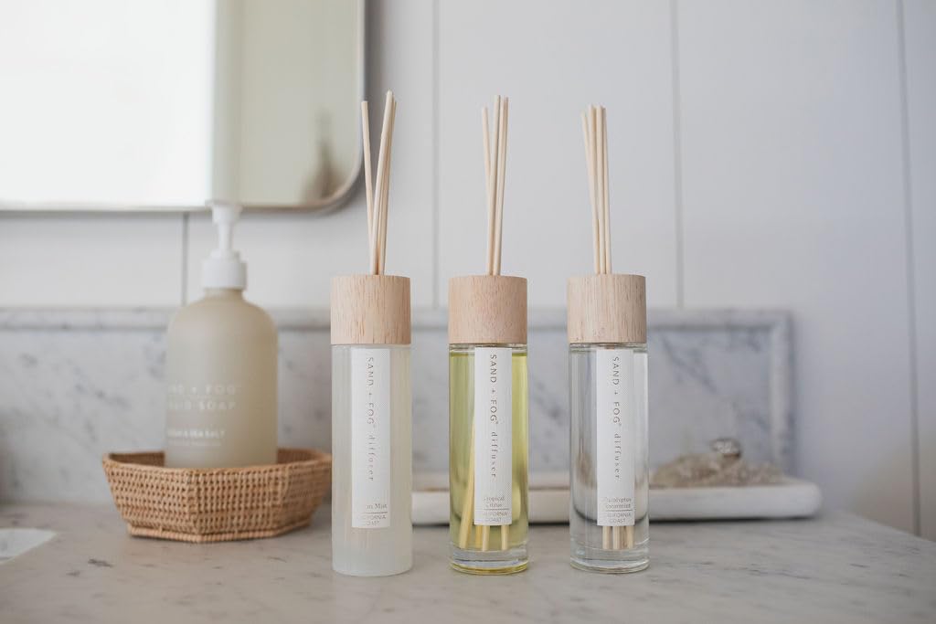 Sand + Fog Eucalyptus Spearmint Reed Diffuser | Made with Essential Oils | Fill Your Home with the Your Favorite Luxurious Fragrance