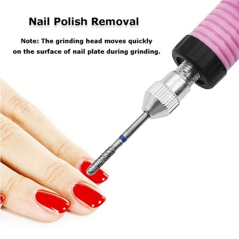 Drill Nail Bit Set,30Pcs/Set Drill Nail Bit Cuticle Dead Skin Clean for Nail Files Manicure Tools, Professional nail drill for nail salon or manicure